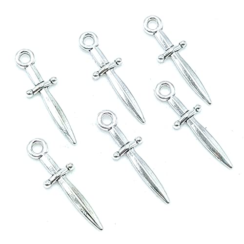 [GeRRiT] �`���[���y�[�� �r�[�` �� 3D�y���_���g 6�� �o���N DIY �N���t�g �u���X���b�g �l�b�N���X �W���G���[ ���C�L���O ���� ���B���e�[�W �y���_���g 25 x 11mm (�Ñ�V���o�[), ���� �V���o�[