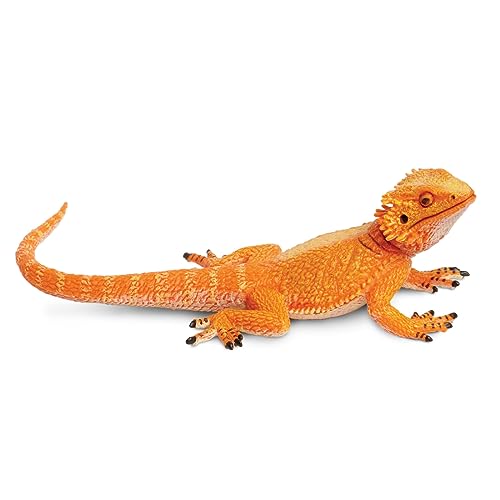 Safari Ltd. Bearded Dragon Figurine - Detailed 8.5' Plastic Model Figure - Fun Educational Play Toy for Boys, Girls & Kids Ages 18M+