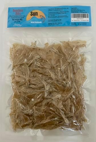 Dried boneless Anchovies, wild caught, chemical free, Product of the Philippines (100g) — view 2