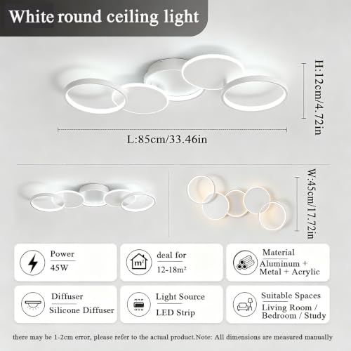 Plafonnier LED connecté application mobile pour petit salon - 5