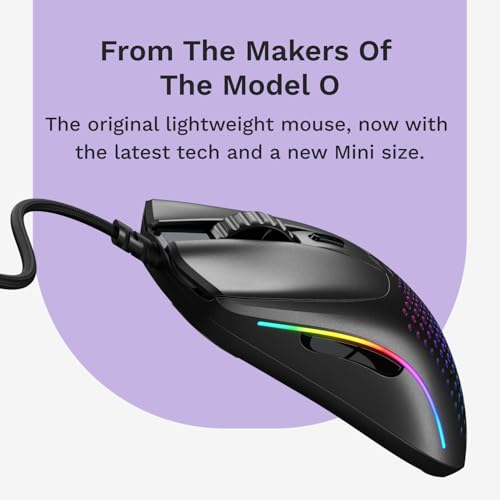 Image of Glorious Gaming - Superlight Wired PC Gaming Mouse with Honeycomb Shell, 6 Programmable Buttons, RGB Lighting & PTFE Skates - Model O 2 Mini, Matte Black