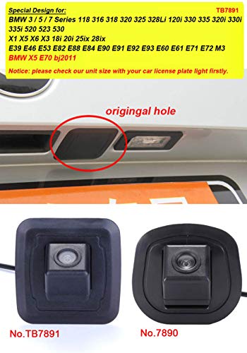 12mm lens Car Reserved hole rear view camera for BMW 3/5/7 Series/X1 X5 X6 X3/E39 E46 E53 E82 E88 E84 E90 E91 E93 E60 E61 E70 E71 E72 M3 - Image 4