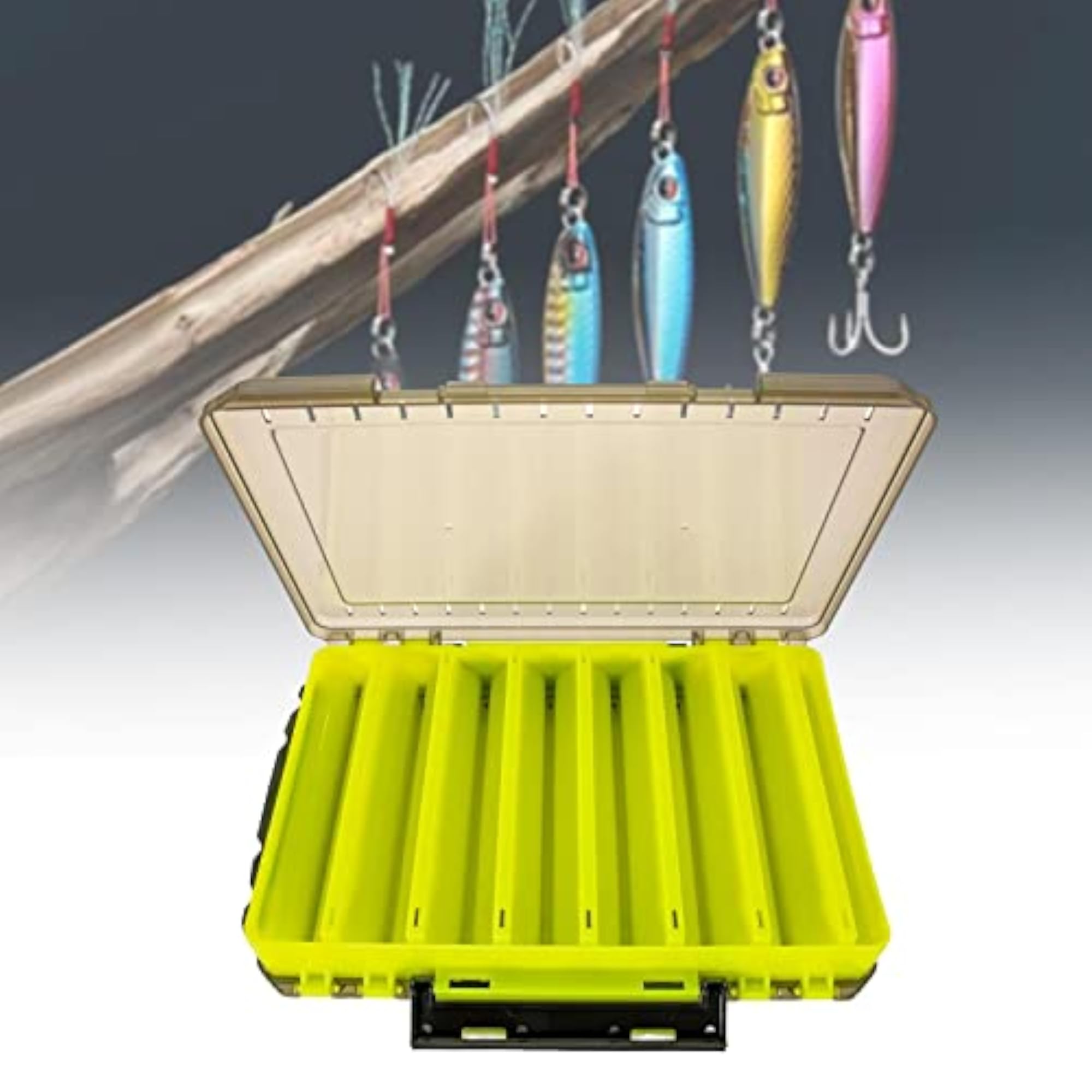 Fishing Lure Tackle Box Storage Case, Yellow