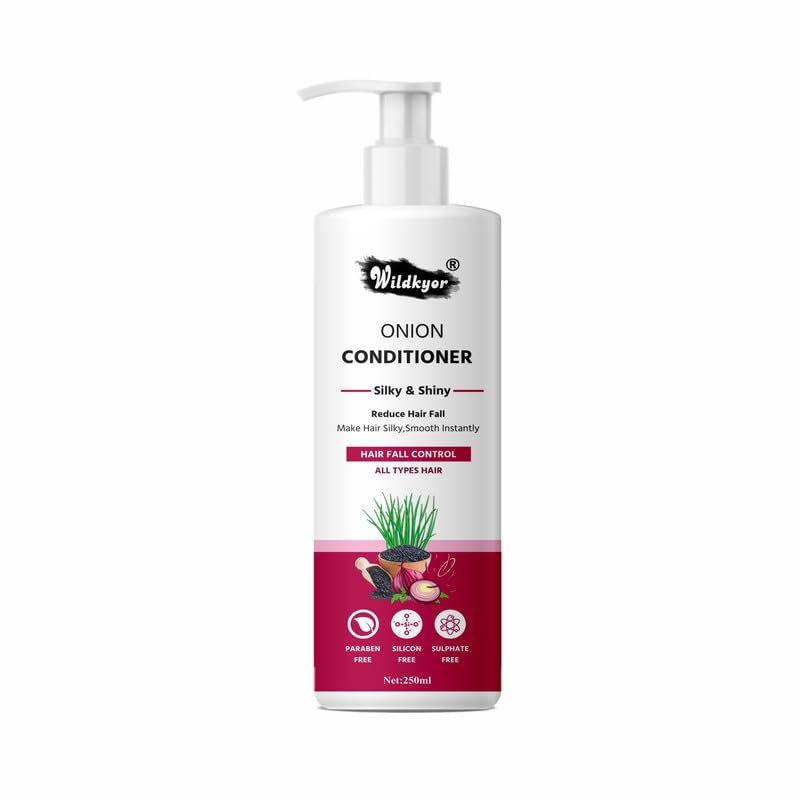 Image of Onion Hair Conditioner, Silky & Shiny, Hair Fall Control, 250ml Onilon Conditioner