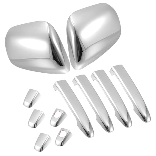 HEROFFIX for Toyota Tacoma 2005-2010 Driver Passenger Side Mirror Covers Cap Overlay Rearview Mirror Guard Covers Silver Tone 1 Set by HEROFFIX - Used condition - US$50.15