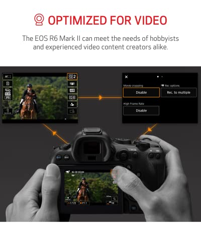 Canon Eos R6 Mark Ii - Full Frame Mirrorless Camera (Body Only) - Still & Video - 24.2Mp, Cmos, Continuous Shooting - Digic X Image Processing - 6K Video Oversampling - Advanced Subject Detection #TOP6