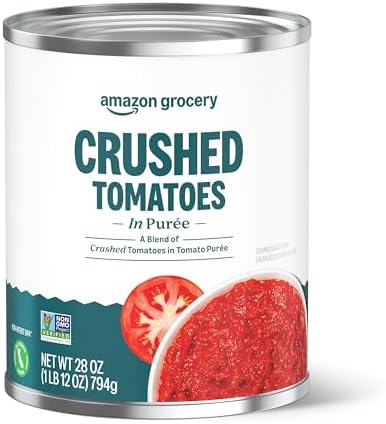 Amazon Grocery, Crushed Tomatoes in Purée, 28 Oz