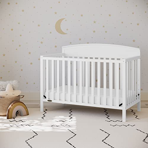 Graco 04530-211 Benton 5-In-1 Convertible Crib (White) – Greenguard Gold Certified, Converts From Baby Crib To Toddler Bed, Daybed And Full-Size Bed thumb #1