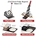 Magnet Maker Machine Kit 2.5x2.5inch, Photo Fridge Magnet Making Machine Acrylic and Cardboard Materials Compatible, 2-in-1 Press Machine+ Paper Cutter+ 200 Sets Supplies