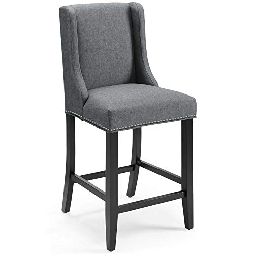 Modway Baron Fabric Upholstered Dining Counter-Height Bar Stool In Gray #TOP4