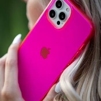 Amazon.com: FELONY CASE for iPhone 15 Pro Max, Neon Pink Clear