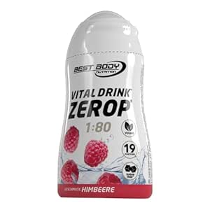 Best Body Nutrition Vital Drink ZEROP - Himbeere, Original Getränkekonzentrat - Sirup - zuckerfrei, 1:80 ergibt 19 Portionen Fertiggetränk