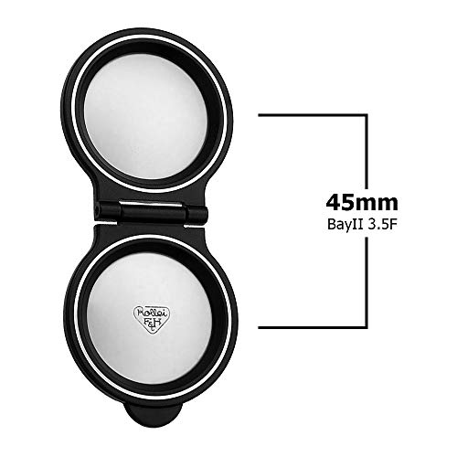 Tapa metálica para lente Fotodiox Pro para cámara TLR Rollei con montura Bay IIb (B2b) 3.5F, compatible con Rolleiflex Bay II, 2.8 A Tessar, 3.5 F Planar y 3.5 F Xenotar miniatura 4