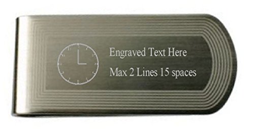 Reloj personalizado y money clip grabado con texto para regalo de hombre