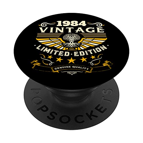 Retro 1984 Birthday Pop Socket divertido regalo de cumpleaños 1984 1984 PopSockets PopGrip Intercambiable