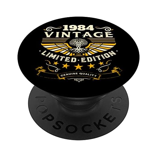 Retro 1984 Birthday Pop Socket divertido regalo de cumpleaños 1984 1984 PopSockets PopGrip Intercambiable