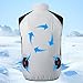 Cooling Vest for Men AC Jacket with 2PCS Fans Ice Cool Air Conditioned Shirt Lightweight Outdoor Workwear for Hot Summer