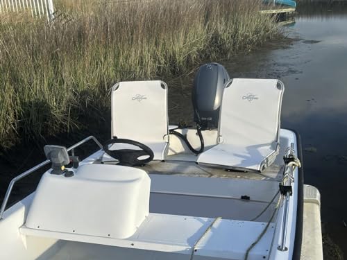 Wise 3373-784 Aero X Cool-Ride High Back Boat Seat, White - Thumbnail 7