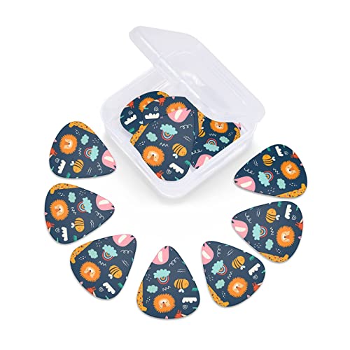 Lot de 12 médiators bleus pour guitare basse électrique et acoustique Motif animaux mignons - Les Beatles, Paul McCartney, John Lennon, RIngo Starr, George Harrison Lot de 12 médiators bleus pour guitare basse électrique et acoustique Motif animaux mignons – Image 7