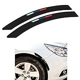 COSMOSS Car Wheel Wells Fender Edge Trim 16 Inch Black Curve Side Bumper Guard