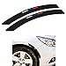 COSMOSS Car Wheel Wells Fender Eyebrow Edge Trim Protector Rubber Strips Side Bumper Protection Guard Automobile Anti-Scratch Corner Pad Fit Most Car SUV Pickup Truck (Black, 40-cm Curved)