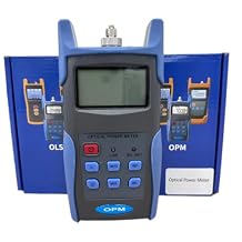 Digital Fiber Power Meter Optical Power Tester with Calibrated Wavelength 850/1300/1310/1490/1550/1625nm Measurement Range -50 to 26dBm for Wave Identification and Frequency Detection