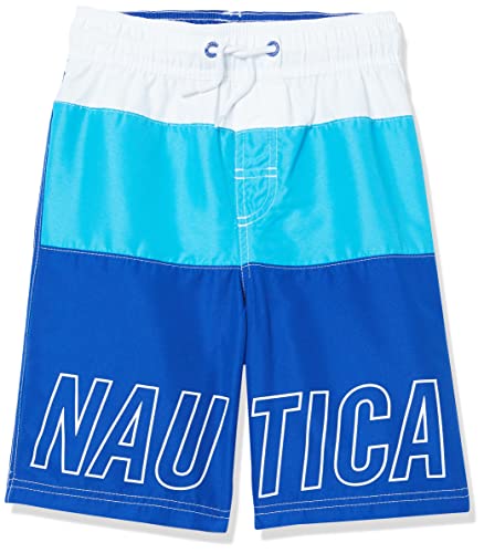 Nautica Little Boys' Swim Trunk With Upf 50+ Sun Protection, Colorblock Surf, 5 #TOP4