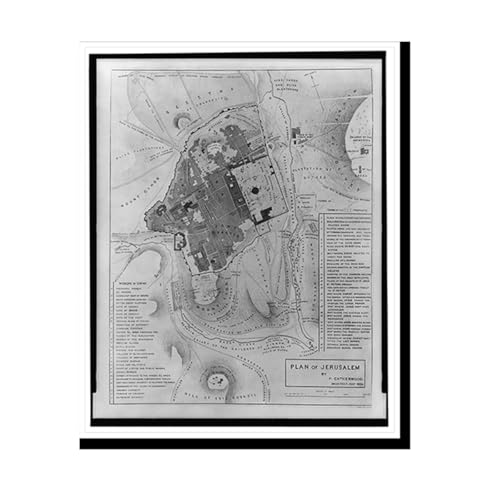 [Maps and drawings of Jerusalem and important sites by Frederick