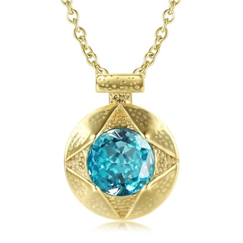 Collier en argent sterling avec pendentif quatre pointes et pierre bleue d'exception