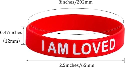 SlocciPro 60 Peças Pulseiras de Borracha Pulseiras de Silicone Inspiradoras Pulseiras Elásticas Unis