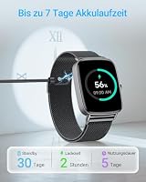 Smartwatch Herren Damen mit Telefonfunktion, 1,85" Fitnessuhr Smart Watch, 100+ Sportmodi Fitness Tracker mit Herzfrequenz/SpO2/Schlaf Monitor Schrittzähler, IP68 Wasserdicht Sportuhr für iOS Android – Ansicht 7