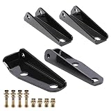 PIT66 Rear Shock Relocation Kit Compatible With Chevy 66 C10 C20 GMC 1000, 1000 Series, C15/C1500 Pickup Lowered Truck 1963-1972