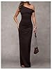 Verdusa Women's Off The Shoulder Dresses Asymmetri... #3