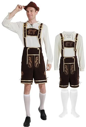 Maxim Party Supplies Men's German Lederhosen Costume - Bavarian Oktoberfest