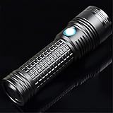 This LED flashlight body is made of high-quality aluminum alloy, with a strong structure, high efficiency and high output efficiency LED chip, and is also a dimmable led flashlight.