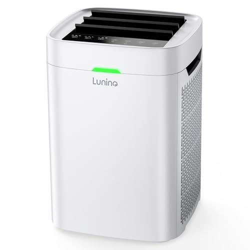 LUNINO Air Purifiers for Home Large Room Up to 2600 Ft², Double-Sided HEPA Air Purifier with Washable Pre-filter, Smart WiFi, PM 2.5 Air Quality Monitor, for Pets Hair, Dust, Pollen, Smoke