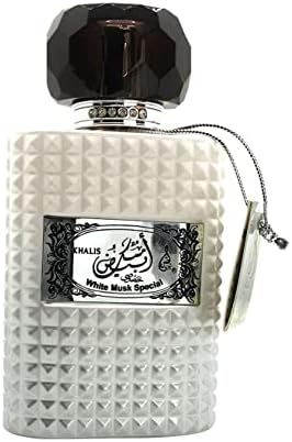 KHALIS WHITE MUSK SPECIAL, a Unisex Perfume for Women and Men with Oriental a Fruity Accords 3.4 Oz