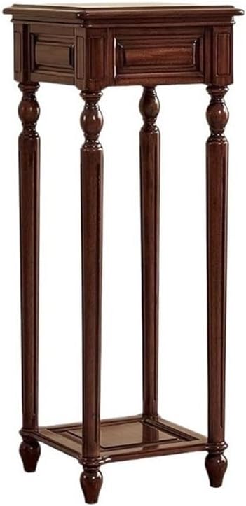 Plant Shelf, American Classical Black Walnut Flower Rack, Indoor Living Room Tall Leg Plant Stand(Small)