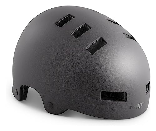 MET Helm M(56-59), Erwachsene, Unisex, Mehrfarbig (Zone Anthrazit)