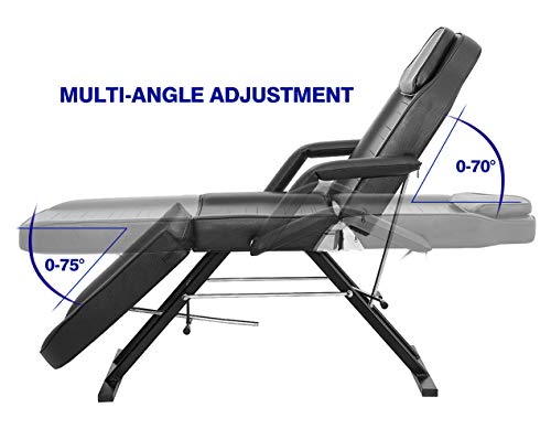 Antlu Massage Table Esthetician Bed Dentist Exam Chair For Lash Facial Beauty Spa Tattoo Salon (Black) #TOP3