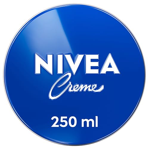 Image of NIVEA Creme Tin (250ml), Moisturising Cream Provides Intensive Protective Care for Soft and Supple Skin, Ideal for Daily Use as a Face, Hand, or Body Cream