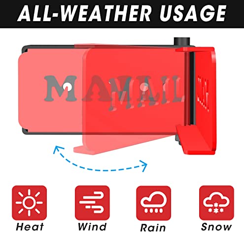 Professional Galvanized Steel Universal Outgoing Matte Replacement Kit Upgraded Sinking-Fixed Design for All Other Surface Rust Resistant Mailbox Easy Assembly