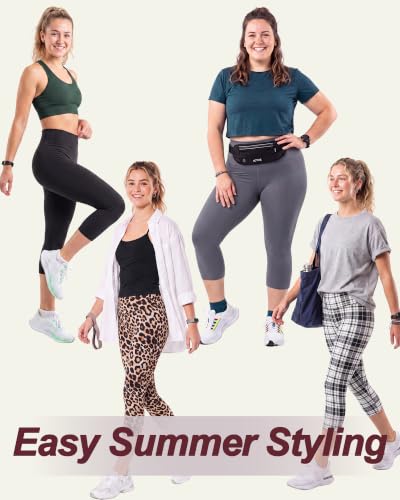 Image of TNNZEET High Waisted Leggings for Women - No See Through Tummy Control Cycling Workout Yoga Pants with Pockets Reg & Plus