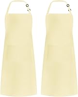 Vista 46 de Syntus Delantal ajustable con 2 bolsillos, delantales de cocina para mujeres, hombres, chef