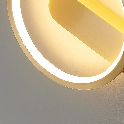 Applique en laiton brossé LED 11W variable pour miroir salle de bain