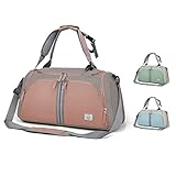 ☀MULTIFUNTION HANDGEPÄCK☀Die Travel Bag für Damen Frauen mit abnehmbare Gurtbänder dazu und gepolsterten verstellbaren Schultergurten ist ergonomisch und reduziert den Schulterdruck. Weitere Trageoptionen: Handgepäck, Umhängetasche und Rucksack