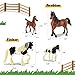 Zippytots 10PCS Horse Figurine Set Realistic Horse Figure Toys for Toddlers Educational Gift for Kids Perfect Party Favors Animal Figure Learnig Toys