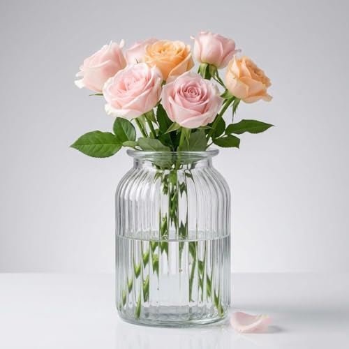 Best Decorative Vases: Glass vs Ceramic 9 Golden bird Glass Flower Vases, Bulk Plant Vases,1 Pack Modern Fl...