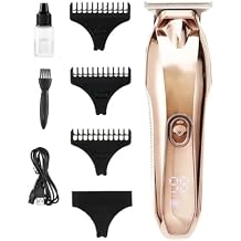 Hair Clippers for Men, Rose Gold Barber Professional Hair Clipper Electric Cordless LCD Rechargeable Hair Trimmer Hair Cutting Machine Hair Barber