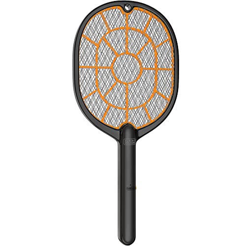 Black+Decker Electric Fly Swatter & Fly Zapper- Bug Zapper Racket Indoor & Outdoor- Handheld, Heavy- Duty Mosquito Swatter, Battery- Powered, Non- Toxic Safe For Humans & Pets Fly Swatters #TOP1